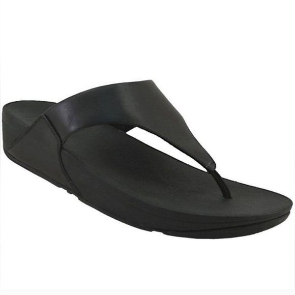 Fitflop Lulu Leather Toepost Thong Sandals - Picture 1 of 9